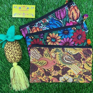 Mexican Embroidered Cosmetic Bag