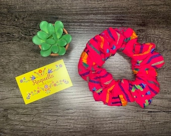 Zarape Handmade Scrunchies - Artisanal Hair Ties - Mexican Scrunchies