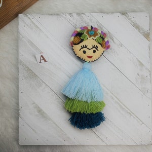 Artisanal Frida Tassel Charm - Handmade Tassel Charm - Car Decor