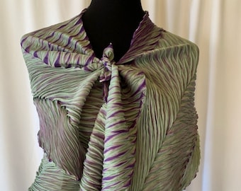 Arashi Shibori scarf