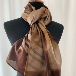 Silk habotai Itajime Shibori Scarf