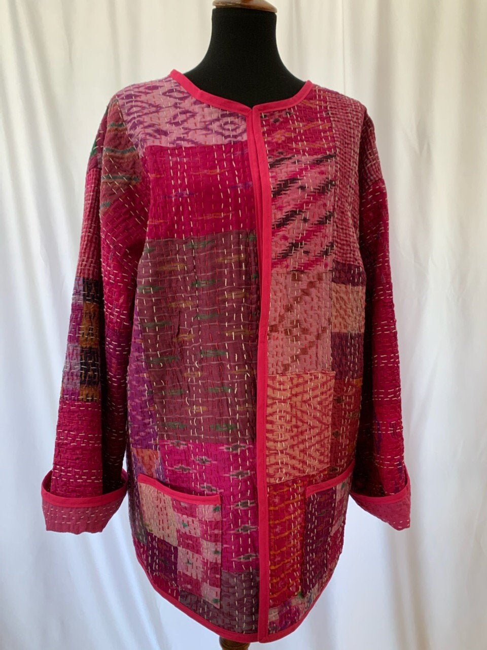 Kantha Quilt Jacket Etsy