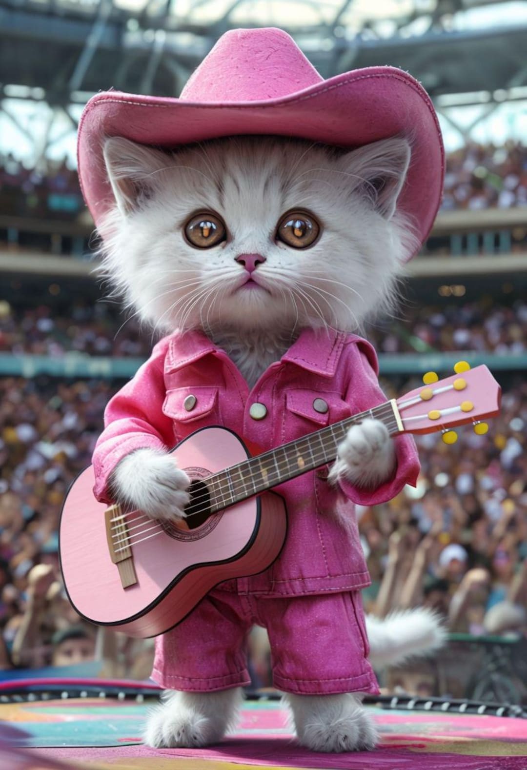 Pink Cat Rapper Pink Cat Performing - Etsy