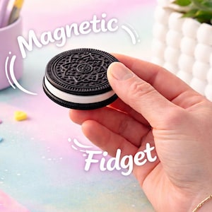 Chocolate Cream Cookie Haptic Magnetic Fidget Toy