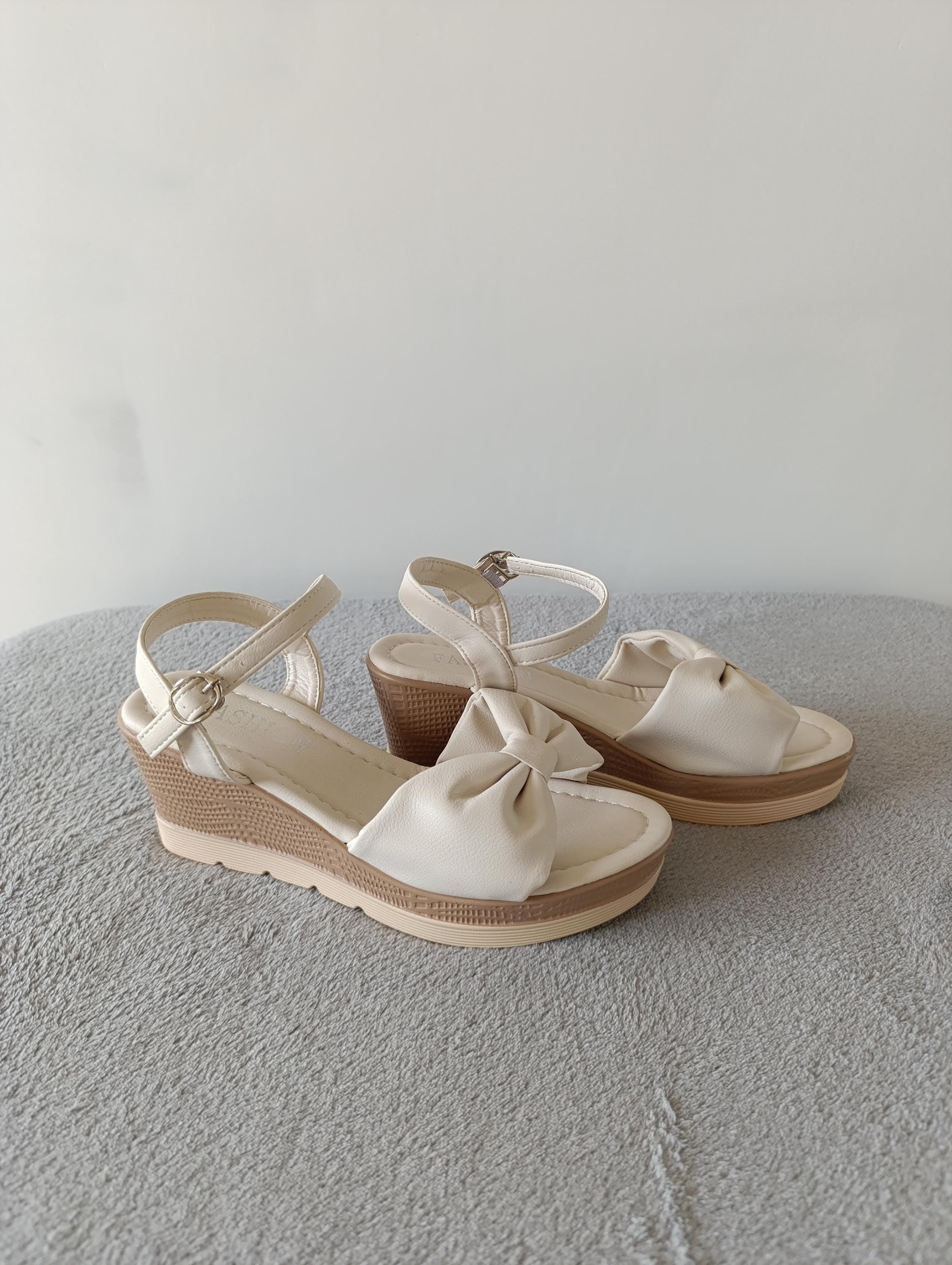 Scarpe Donna Zeppe In Sughero - Tacchi Alti Plateau Con Design Scamosciato - Foto 12