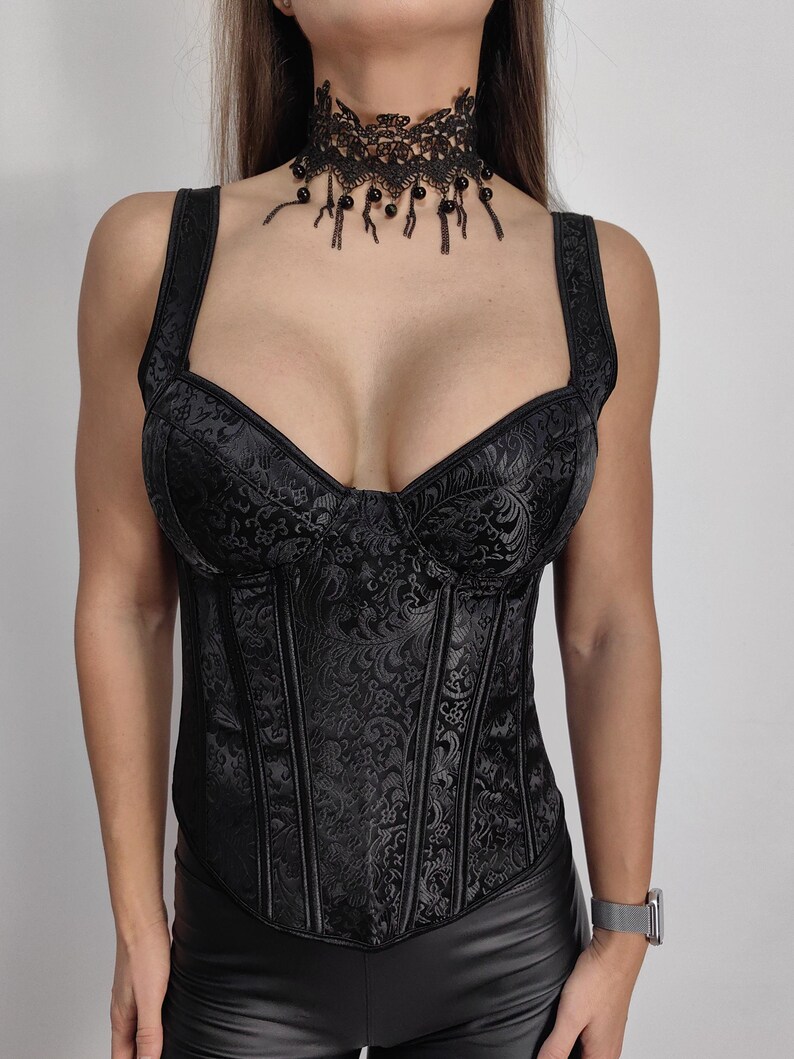 black corset top
