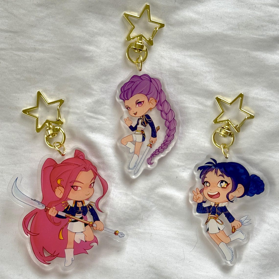 Jinu Keychains Kpop Acrylic Keychain, Hunters and Demon | Rumi | Jinu | Mira | Zoey ...