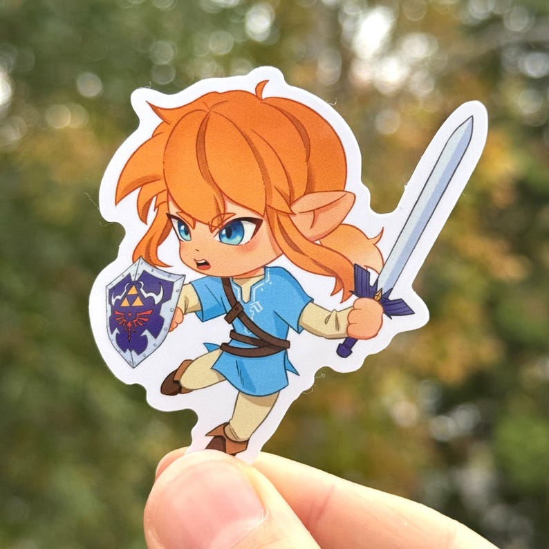 Totk Sticker Legend of Zelda Stickers | Link & Zelda | BOTW, TOTK - Etsy