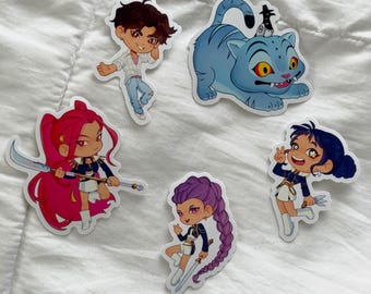 Kpop Demon Hunters Stickers | Rumi | Jinu | Mira | Zoey | Derpy