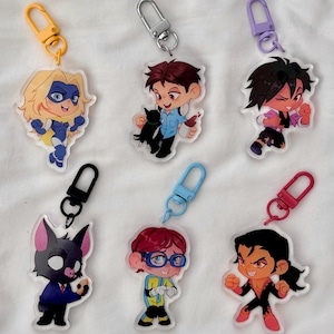 Superhero Inspired Acrylic Keychains | 2.5in