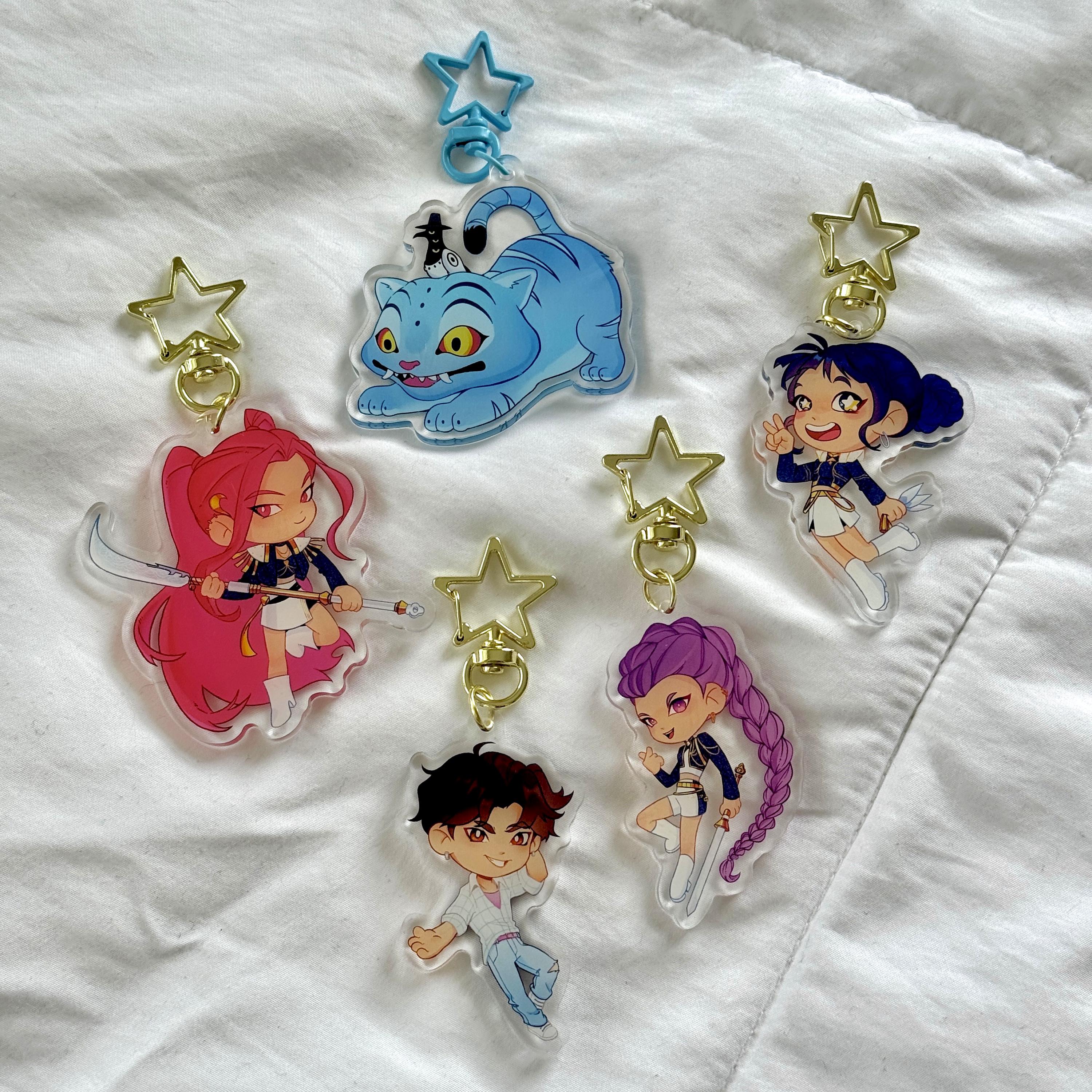 Jinu Keychains Kpop Acrylic Keychain, Hunters and Demon | Rumi | Jinu | Mira | Zoey ...