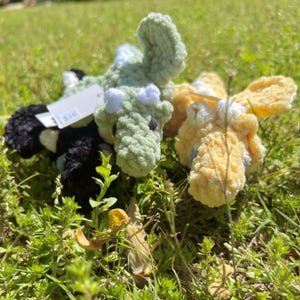 Crochet Custom Small Dragon Plushie Amigurumi Handmade Stuffed Animal