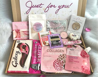 Pamper Letterbox Gift Box/care package, spa, Thinking of you, birthday gift, Chocolate, tea