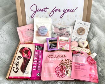 Pamper Letterbox Gift Box/care package, spa, Thinking of you, birthday gift, Chocolate, tea