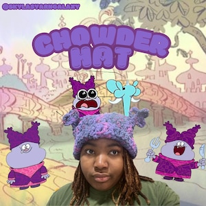 Chowder Inspired Crochet Hat