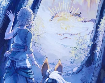 Zelda Twilight Princess Fan Art Print: "Hero's Shade" | 11x17 or 4x6
