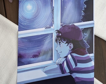 Starlight - Earthbound Beginnings / Mother 1 Fan Art Print | 11x17 poster | 4x6 postcard | Video game retro rpg inspired illustration