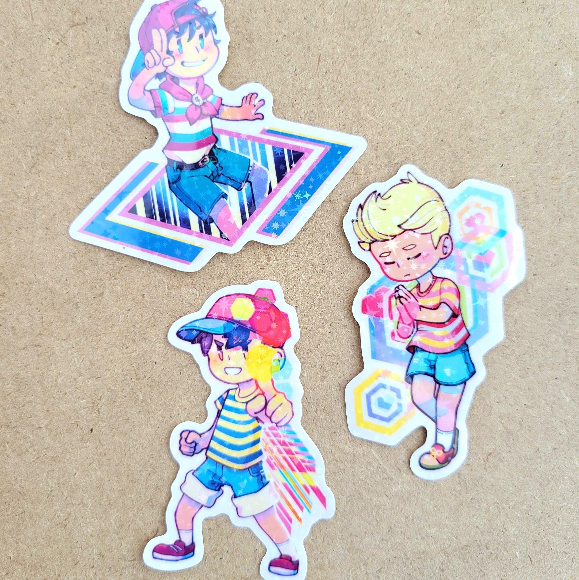 Earthbound / Mother Fan Art Stickers | Mother 1 - 3 | Holographic White ...