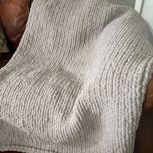 チャンキーニットブランケット - 手作りでカスタマイズ可能