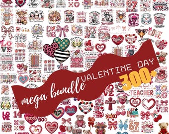 Valentine's Day PNG Bundle, Love Letters, Hearts, XOXO (Digital Download)