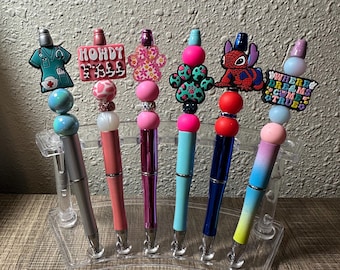 Bolígrafo de cuentas hecho a mano / Cuenta focal novedosa, regalo para maestros