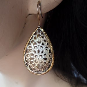 Vintage Abalone Shell Earrings