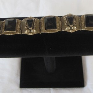 Vintage Alpaca and Oxidian Bracelet from Peru