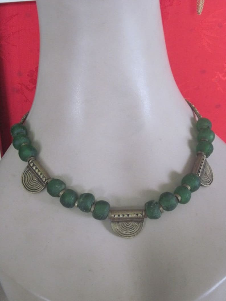 SALE Vintage 1980's Egyptian Revival Necklace image 2