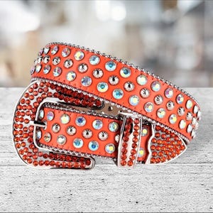 Rhinestone Western Belt - Etsy display picture 1
