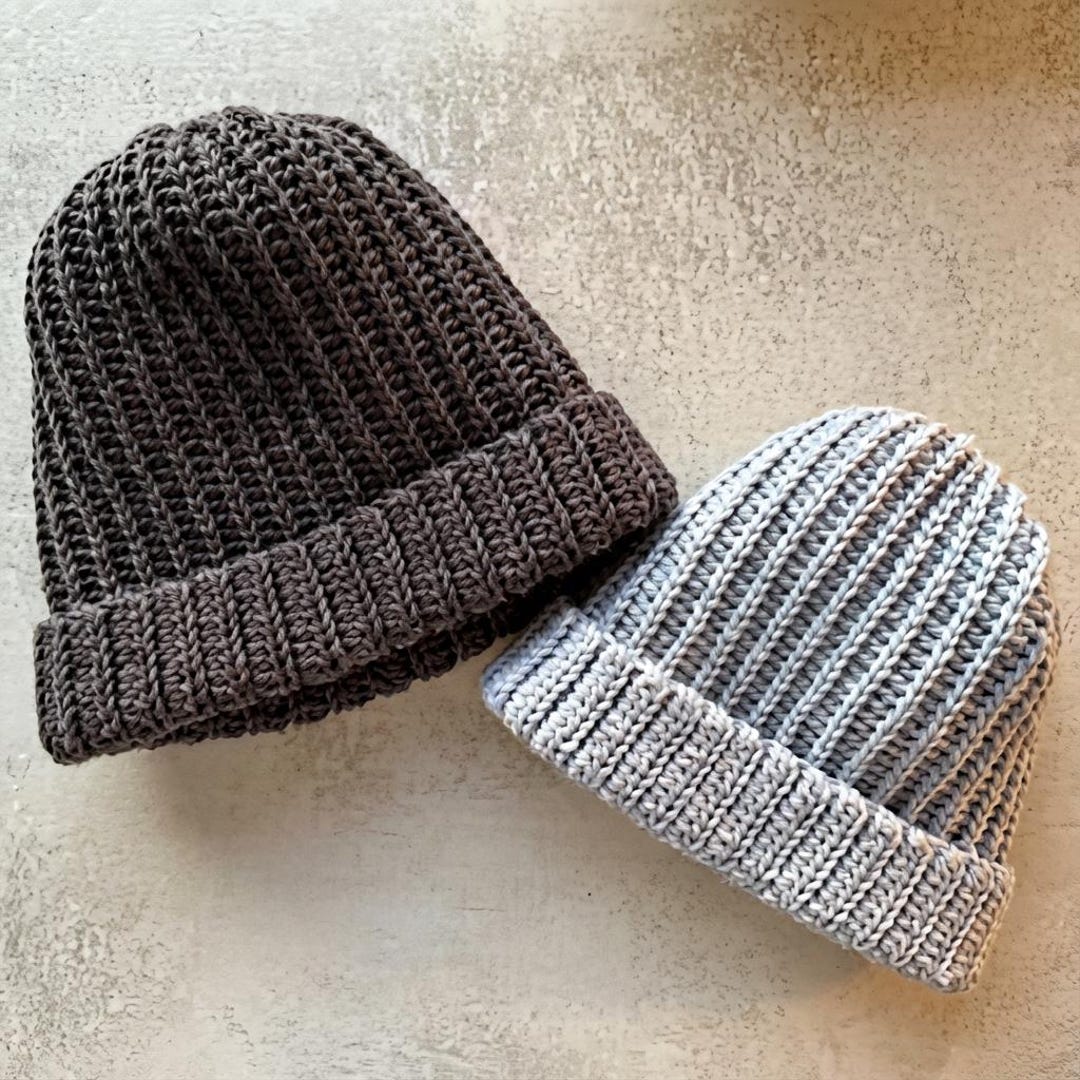 Varigated Ribbed Beanie Pattern Crochet Ribbed Beanie Pattern PDF | Easy Beginner Hat Pattern | Modern ...