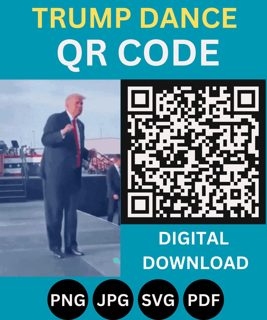 Ultimate Trump QR Code Prank Pack (svg-png-jpg-pdf) | Hilarious MAGA Design | Pro-trump, Republican Humor | Scan for Fun! and Transparent. - Etsy France