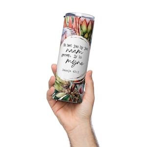 South African Afrikaans Protea Jy is Myne Skinny Tumbler Sublimation Design PNG, South African Afrikaans PNG