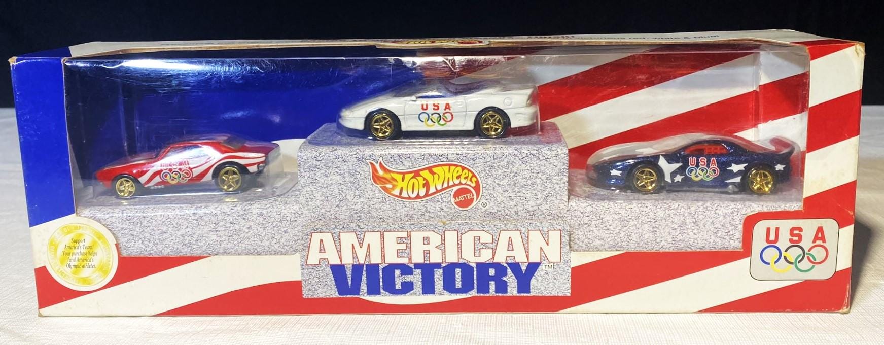 ホットウィール アメリカン ビクトリー USA オリンピック カマロ 3台入り Hot Wheels American Victory 3-Pack Set USA Olympics 1996 '93 '67
