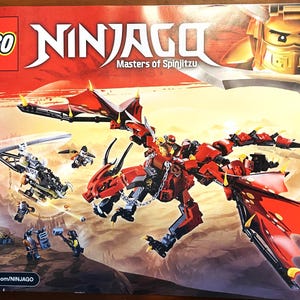 LEGO Ninjago Firstbourne 70653 Red Dragon Cole Kai Helicopter