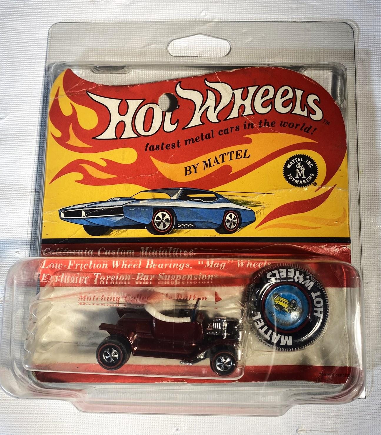 ヴィンテージ ホットウィール 1967 Hot Wheels Vintage Hot Wheels Redline 1967 Hot Heap, Dark Red! - Etsy