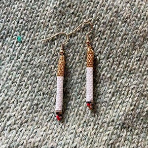 Small Cigarette Earrings