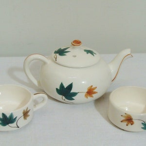 Vintage Teapot with Sugar & Creamer - Made in Japan