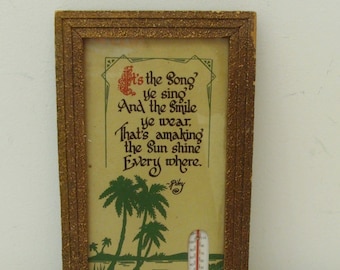 Vintage Framed Motto by Riley - Palm Trees