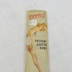 Vintage Lingerie Tregs - Prevents Garter Runs