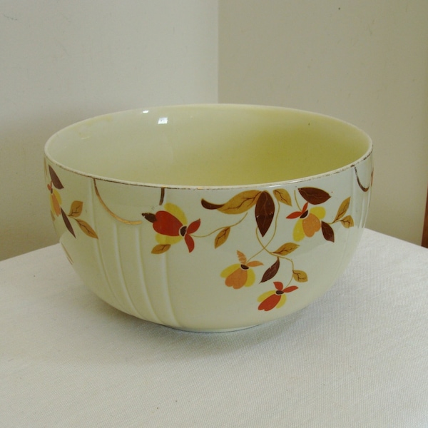 Vintage Hall Pottery Autumn Leaf Mixing Bowl - Mary Dunbar Approved