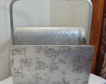 Umbra Magazine Holder, Sleek Minimalist Modernist Aluminum