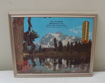 Vintage East Williamson NY Mercantile Thermometer Calendar