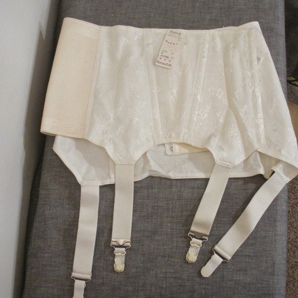 Vintage Perma Lift Girdle with Garters - New Old Stock