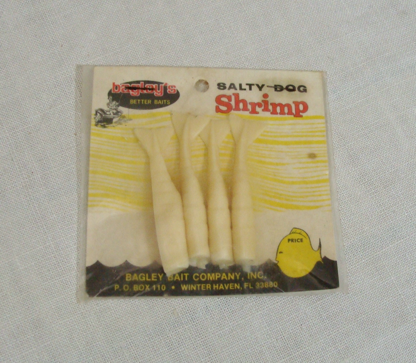 Vintage Package of 4 Salty Dog Shrimp Lures 