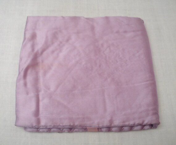 Vintage Lavender Satin Lingerie Holder - image 2