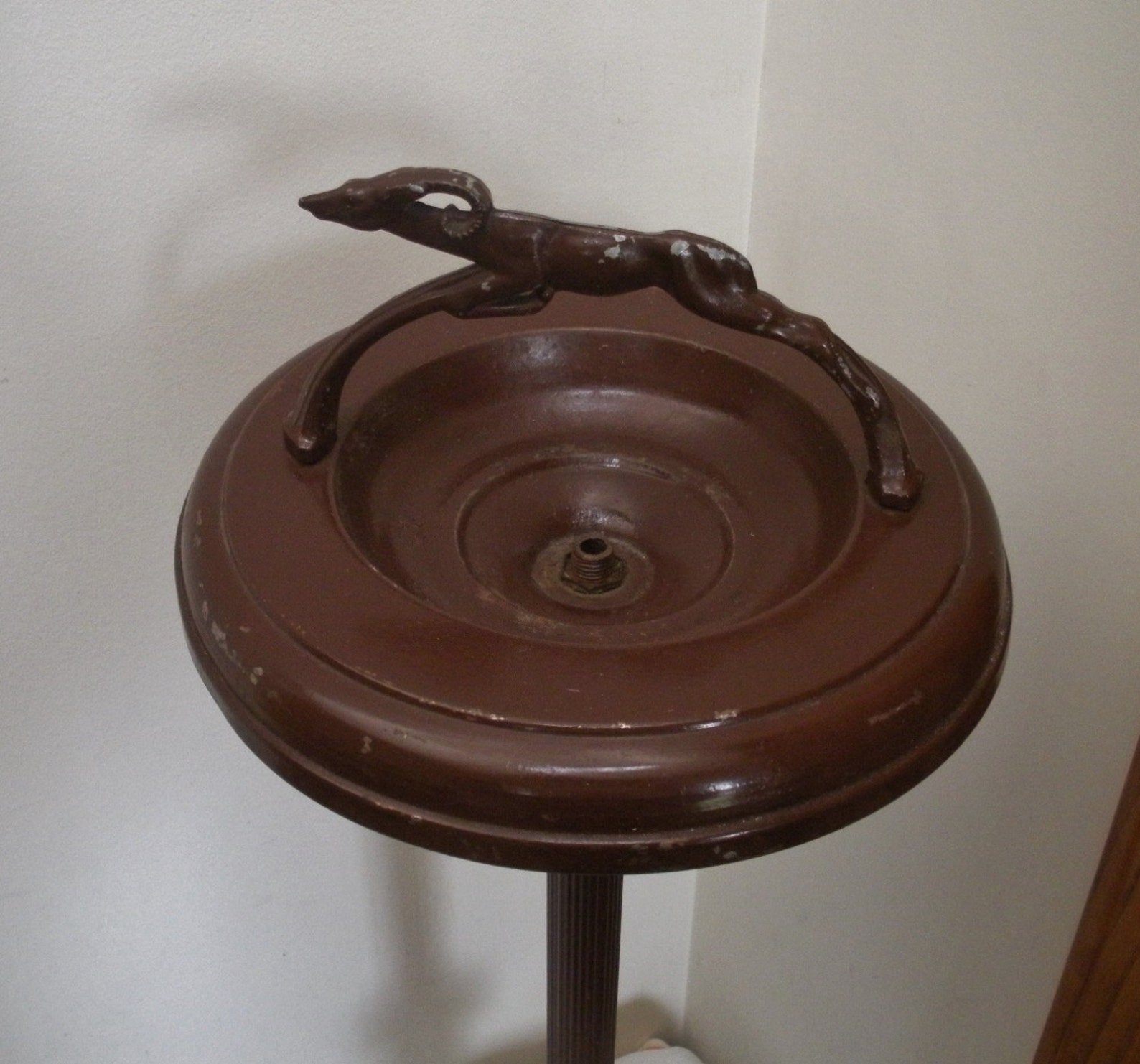 Vintage Floor Ashtray Stand with Gazelle Impala Handle Etsy