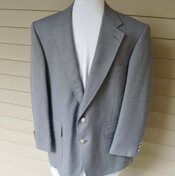 Vintage Mens Stafford Gray Sport Coat