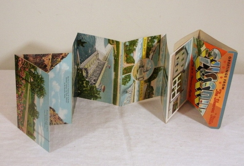 Vintage Show Me Missouri Souvenir Picture Folder