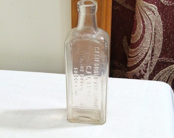 Vintage Antique California Fig Syrup Bottle