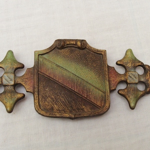 Vintage Cast Iron Craftsman Curtain Rod Bracket - Medieval Style Bracket